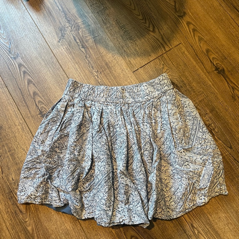 American Eagle Outfitters Blue Patterned Skirt
